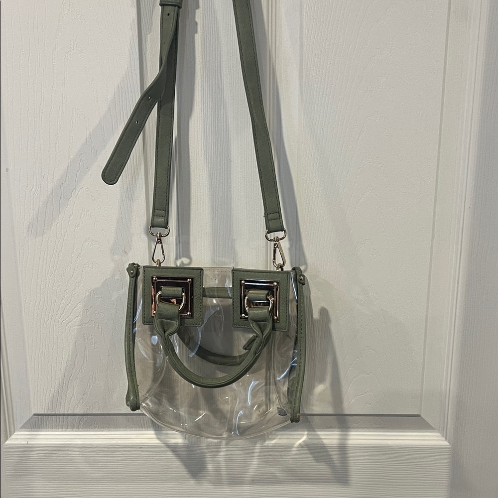 Transparent Green Crossbody Bag